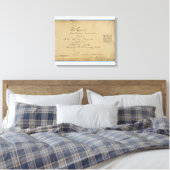 Titelseite der "Brandenburger Konzerte" Leinwanddruck (Insitu (Schlafzimmer))