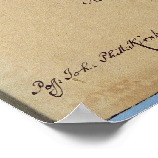 Titelseite der "Brandenburger Konzerte" Poster (Ecke)