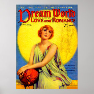Titelseite der Dream World-Zeitschrift aus den 192 Poster