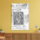 Titelseite der ersten Ausgabe von "Essais" Leinwanddruck (Insitu (Wohnzimmer))