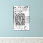 Titelseite der ersten Ausgabe von "Essais" Leinwanddruck (Insitu (Holzboden))