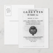 Titelseite der ersten Sammlung von "La Postkarte (Vorne/Hinten)