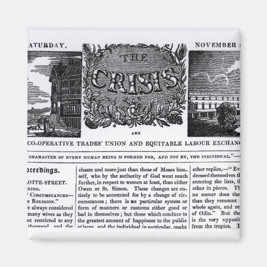 Titelseite der "National Co-operative Trades" Magnet (Vorne)