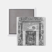 Titelseite der Oper Ciceronis, veröffentlicht 1520 Magnet (Vorderseite/Rückseite)