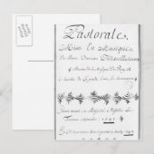 Titelseite der "Pastorale" Postkarte (Vorne/Hinten)