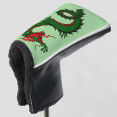 Titelseite des chinesischen Drachengolfkopfes Golf Headcover (3/4 Vorderseite)