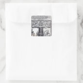 Titelseite des ersten Buches von "Jure" Quadratischer Aufkleber (Tasche)