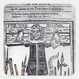Titelseite des ersten Buches von "Jure" Quadratischer Aufkleber