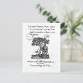 Titelseite des ersten französisch-lateinischen Wör Postkarte (Stehend Vorderseite)