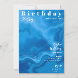 Titelseite des Geburtstagsparty Magazine Einladung