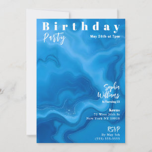 Titelseite des Geburtstagsparty Magazine Einladung