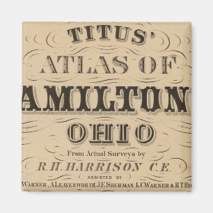 Titelseite des Hamilton Landkreis Atlas Magnet