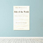 Titelseite des indizierten Atlas Leinwanddruck (Insitu (Holzboden))