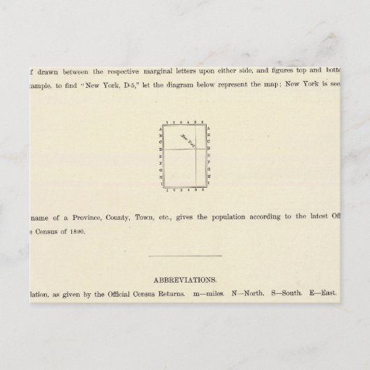 Titelseite des indizierten Verso-Atlas Postkarte (Vorderseite)