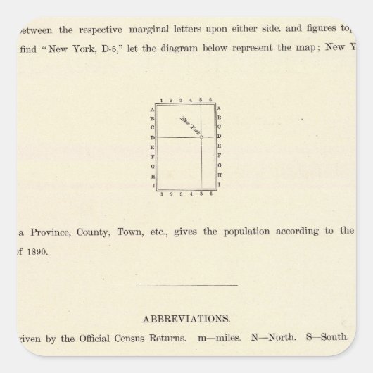 Titelseite des indizierten Verso-Atlas Quadratischer Aufkleber (Vorderseite)