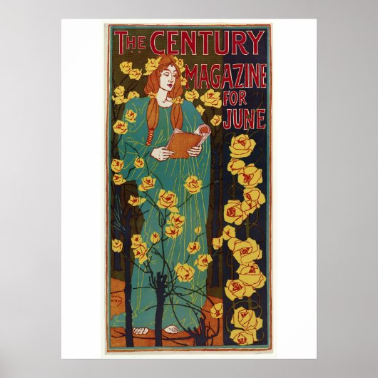 Titelseite des Jahrhunderts 1896 Juni von Rhead Poster (Vorne)