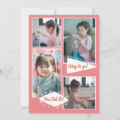 Titelseite des Magazins Foto des Graduate Graduate Ankündigung (Rückseite)