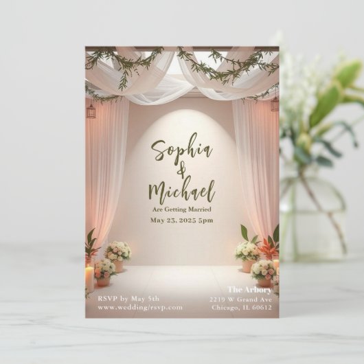 Titelseite des Magazins für Hochzeiten Einladung (Stehend Vorderseite)