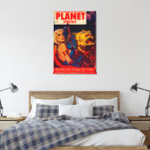 Titelseite des Magazins Planet Stories Leinwanddruck (Insitu (Schlafzimmer))