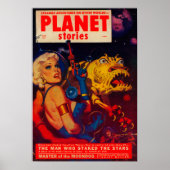 Titelseite des Magazins Planet Stories Poster (Vorne)