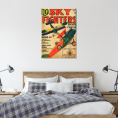 Titelseite des Magazins Sky Fighters Leinwanddruck (Insitu (Schlafzimmer))