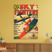 Titelseite des Magazins Sky Fighters Leinwanddruck (Insitu (Wohnzimmer))