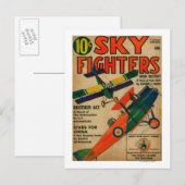 Titelseite des Magazins Sky Fighters Postkarte (Vorne/Hinten)