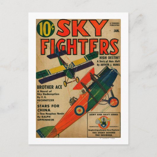 Titelseite des Magazins Sky Fighters Postkarte (Vorderseite)