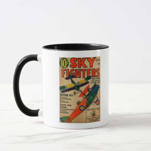 Titelseite des Magazins Sky Fighters Tasse (Links)