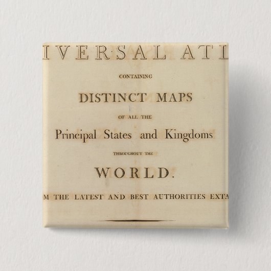 Titelseite des neuen universellen Atlas Button (Vorderseite)
