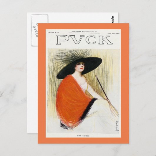 Titelseite des Puck Magazine 1912 Postkarte (Vorne/Hinten)
