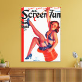 Titelseite des Real Screen Fun Magazine 3 Leinwanddruck (Insitu (Wohnzimmer))