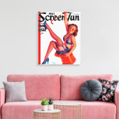 Titelseite des Real Screen Fun Magazine 3 Leinwanddruck (Insitu (Wohnzimmer))