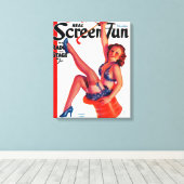 Titelseite des Real Screen Fun Magazine 3 Leinwanddruck (Insitu (Holzboden))