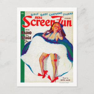 Titelseite des Real Screen Fun Magazine 3 Postkarte