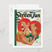 Titelseite des Real Screen Fun Magazine Postkarte (Vorne/Hinten)