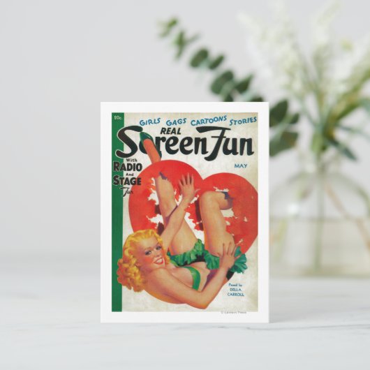 Titelseite des Real Screen Fun Magazine Postkarte (Stehend Vorderseite)