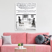 Titelseite "Ein wahrer Diskurs der beiden �" Leinwanddruck (Insitu (Wohnzimmer))