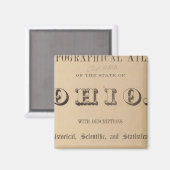 Titelseite eines topographischen Atlas Magnet (Vorderseite/Rückseite)