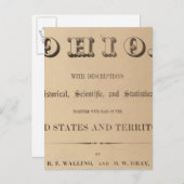 Titelseite eines topographischen Atlas Postkarte (Vorne/Hinten)