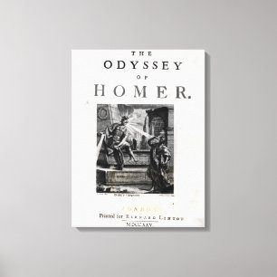 Titelseite für "The Odyssey" von Homer Leinwanddruck