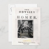 Titelseite für "The Odyssey" von Homer Postkarte (Vorne/Hinten)