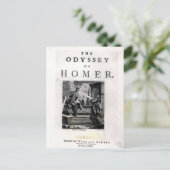 Titelseite für "The Odyssey" von Homer Postkarte (Stehend Vorderseite)