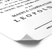 Titelseite La Clemenza di Tito Libretto Poster (Ecke)