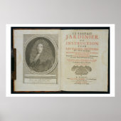 Titelseite und Porträtfrontispiz des Autors Poster (Vorne)