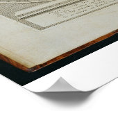 Titelseite und Porträtfrontispiz des Autors Poster (Ecke)