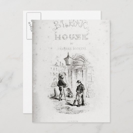 Titelseite von "Bleak House" Postkarte (Vorne/Hinten)