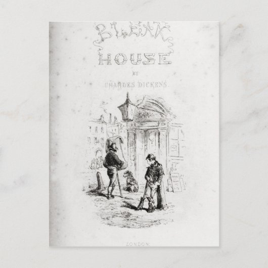 Titelseite von "Bleak House" Postkarte (Vorderseite)