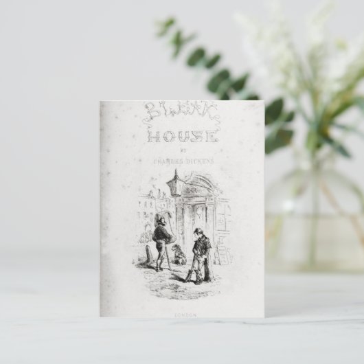 Titelseite von "Bleak House" Postkarte (Stehend Vorderseite)