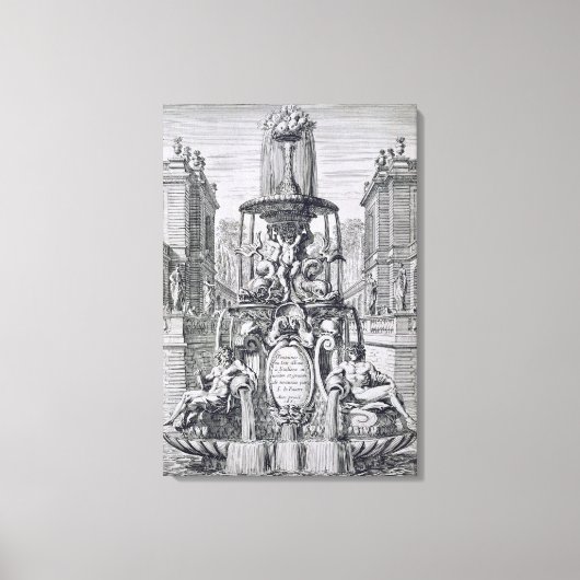 Titelseite von "Brunnen und Wasserjets in der Ita Leinwanddruck (Vorderseite)